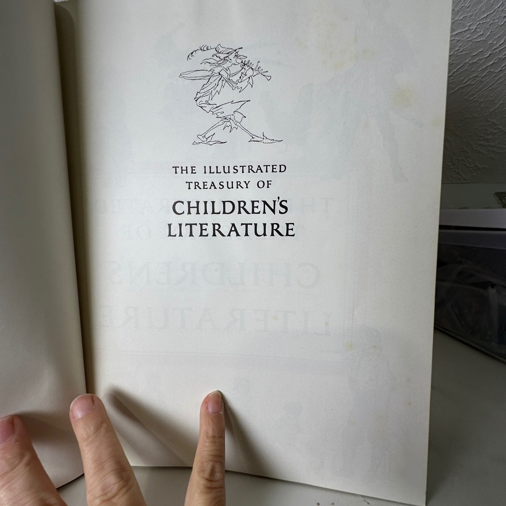 1955 The Illustrated Treasury of Children's Literature Grosset & Dunlap Red Gold - Picture 4 of 10